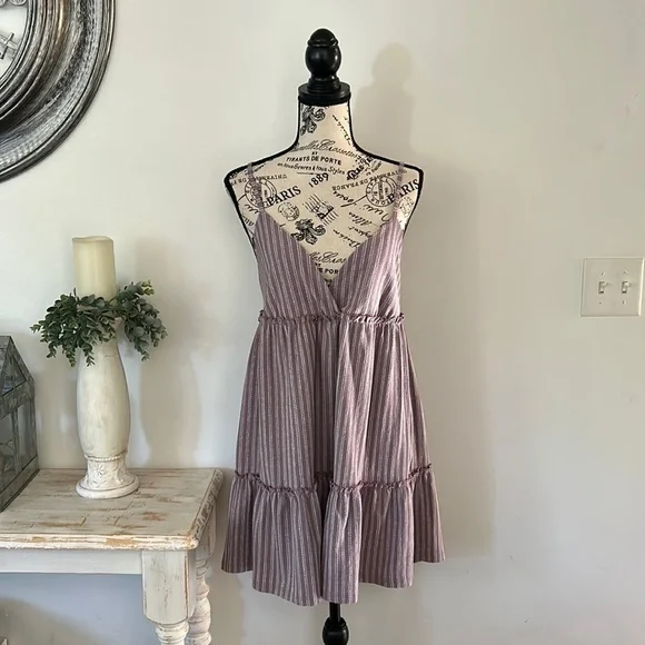 Pull & Bear Striped Baggy Romper Womens size L - Picture 2 of 9